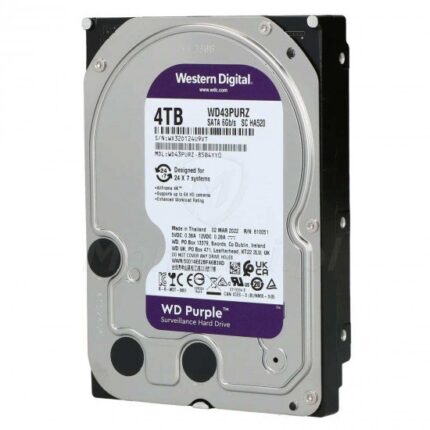 Western Digital Purple 4TB Hard Drive for Video Surveillance Systems