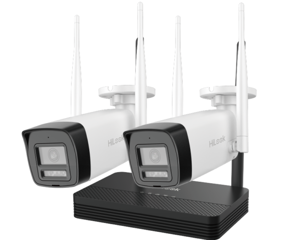 Hikvision Wi-Fi NVR Kit DS-J142I/IKS-2044BH-PH/W, 2x Bullet, White