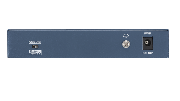 Lüliti DS-3E0106HP-E 4-porti 10/100Mbps PoE 60W hallatamata töölaud