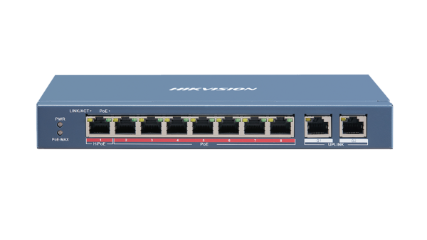 Switch DS-3E0310HP-E 8-port 10/100Mbps PoE 110W Unmanaged Desktop