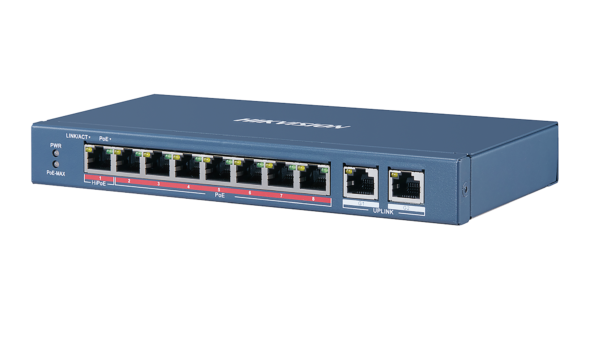 Switch DS-3E0310HP-E 8-port 10/100Mbps PoE 110W Unmanaged Desktop