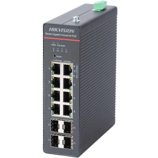 Switch DS-3T1512HP-SI-8P4F 8-porti 1000Mbps Smart Managed PoE