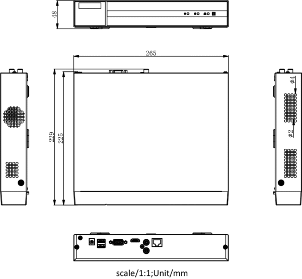 NVR NVR-108MH-C(D) 8-ch 1U 4K Black