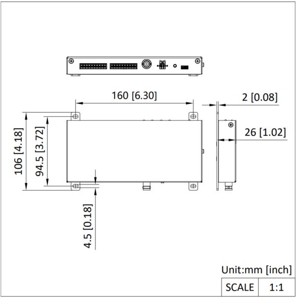 IP puhelin jakaja DS-KAD40 2-johtiminen 12VDC