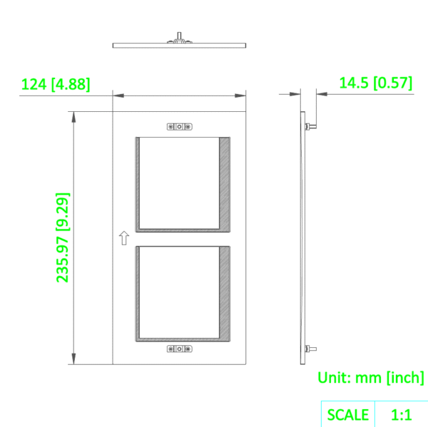 Raam fonole DS-KD-ACF2/Plastic 2-ne