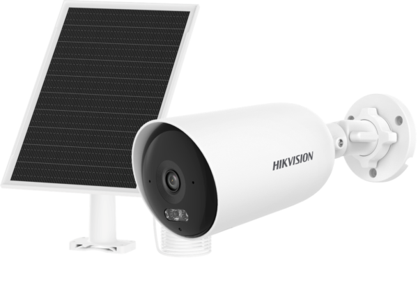 Hikvision IP Camera Kit DS-2CFS04/4G 4MP 2.8mm 4G LTE Mini PT, White + Solar Panel