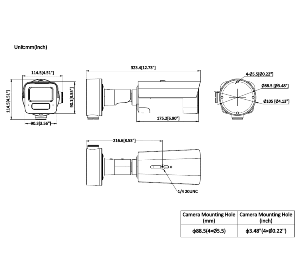 IP Camera iDS-2CD5T47G2/V-XHSY 2.8mm 4MP Bullet white