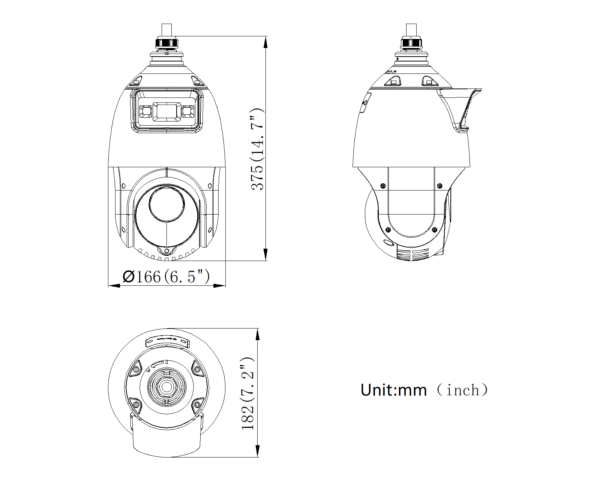 PTZ Camera DS-2SE4C225MWG-E(12F0) 4" 2MP 25x