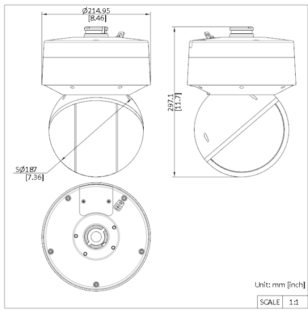 PTZ Camera DS-2DF7A436IXG-ELY 4MP 36X DarkFighter turbo Dome