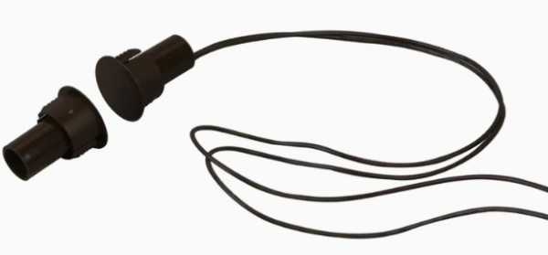 Magnetic Contact BR-1021BR Flush-Mount metalluksele 19mm Brown