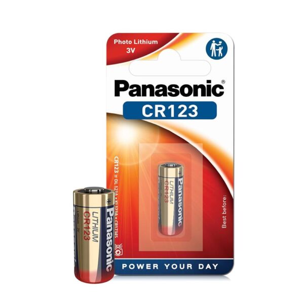 Patarei Panasonic CR123 Liitium 3V 1tk