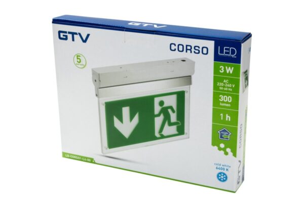 LED avariivalgusti CORSO-1 3W
