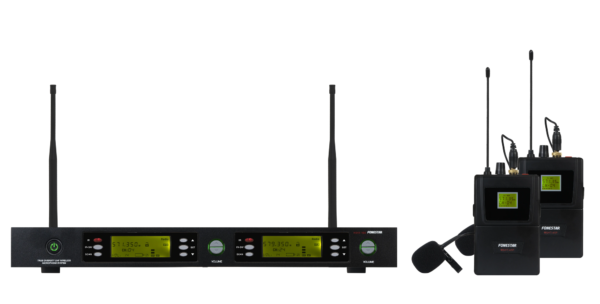 Double UHF Microphone MSH‑892‑512 with Belt Pack 512-525mHz