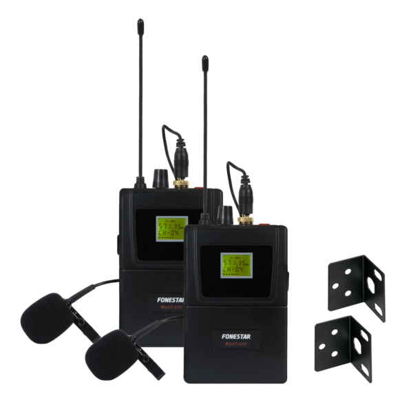Double UHF Microphone MSH‑892‑512 with Belt Pack 512-525mHz