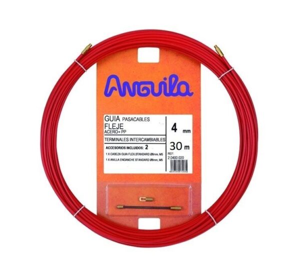 Pull Wire 2.0400.030 Steel Cable 4mm 30m Red