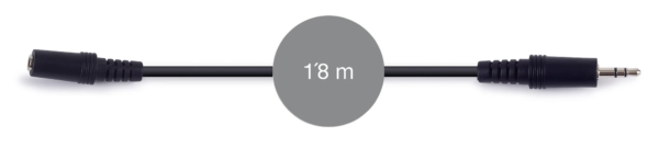 Helikaabel AA-425L-2 emane 1.8m Black