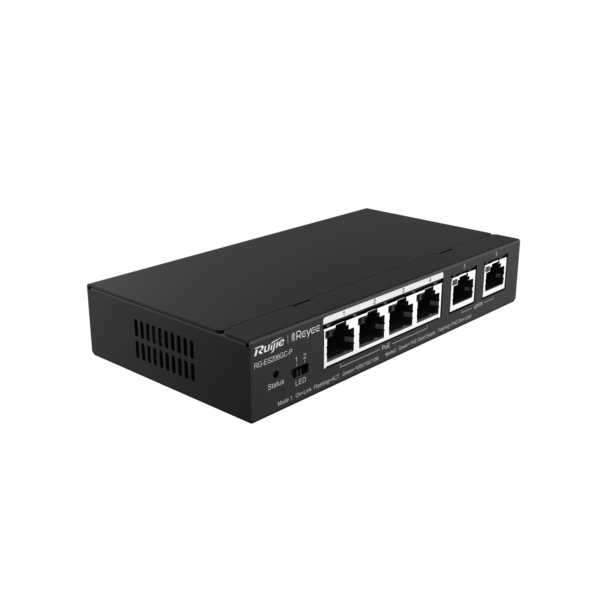 Switch RG-ES206GC-P PoE+ 4 gigabit,2xRJ45,54W