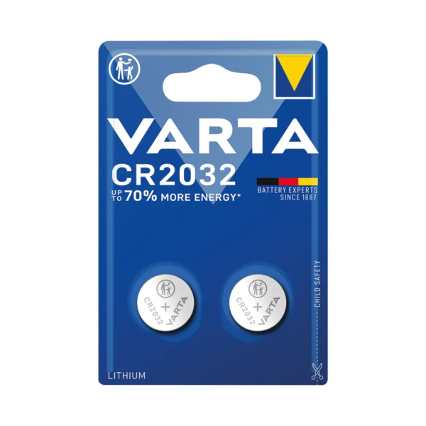 Battery VARTA Long Life CR2032 Fob 3V 2tk