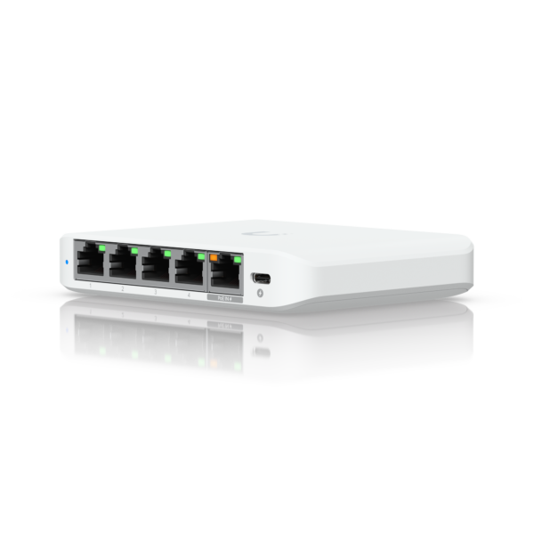 Switch USW-Flex-2.5G-5 Flex Mini 2.5G 4×2.5 GbE porti + 1 2.5GbE