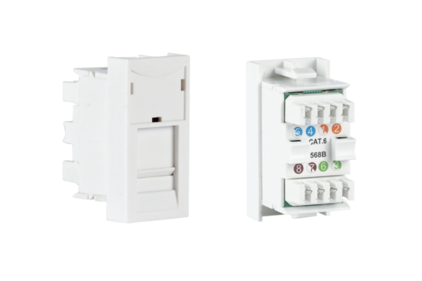 1/2 Connection Panel WP‑49RJ RJ‑45 FTP CAT6 T568B