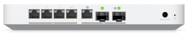 Gateway Fiber UXG-Fiber 30W 10G SFP+ porti 4-porti 2.5 GbE
