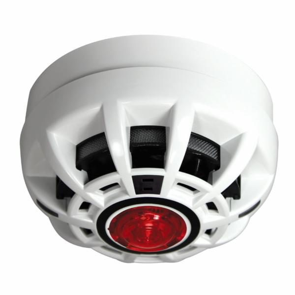 Temperature/CO Sensor CP411VVR Voice Announcement + Red VAD 28-40VDC White