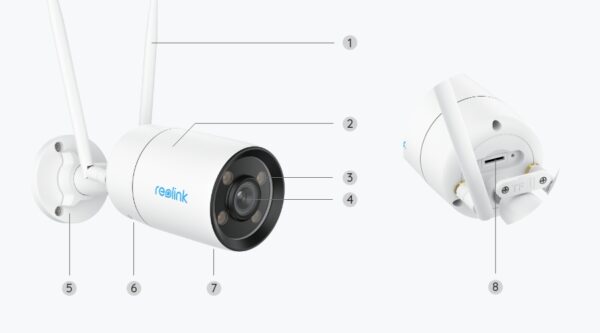 Reolink CX410W ColorX Wi-Fi 2K Security Camera with True Full-Color Night Vision
