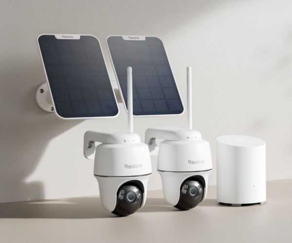 Reolink Home Hub Mini with 2x Argus PT – 5MP Wireless Battery/Solar PT Camera Kit