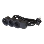 Extension Cord 694560 3 Socket 16A 3m 1.5mm² Black
