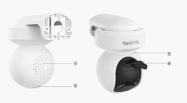 Reolink E1 Outdoor CX – ColorX 2K PT Wi-Fi Camera with True Full-Color Night Vision