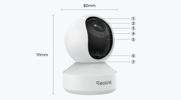 Reolink E1 Zoom | 4K Wi-Fi 6 Indoor PTZ Security Camera