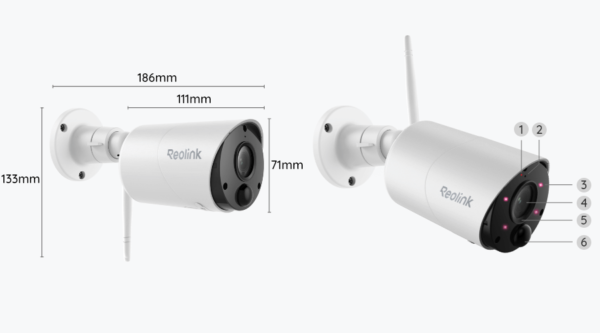 Reolink Argus Eco – 5MP Wireless Solar/Battery-Powered Security Camera