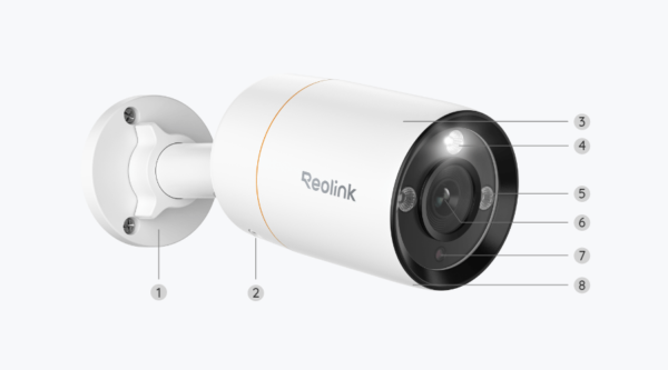 Reolink RLC-1212A Smart 12MP PoE Spotlight Camera with Color Night Vision